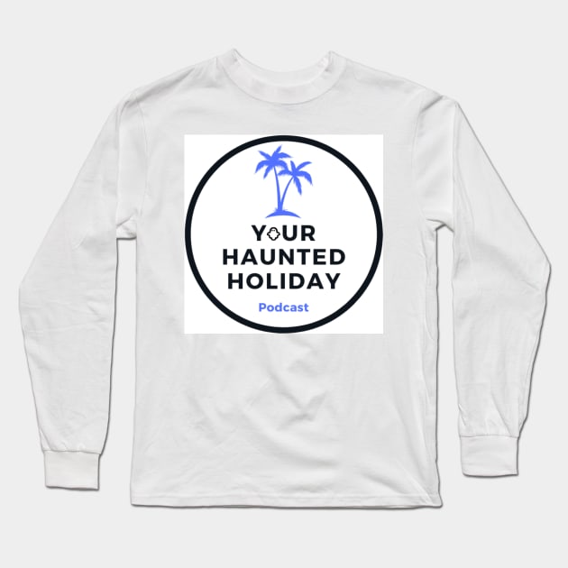 YHH Blue Palm Tree Long Sleeve T-Shirt by Your Haunted Holiday Merchandise